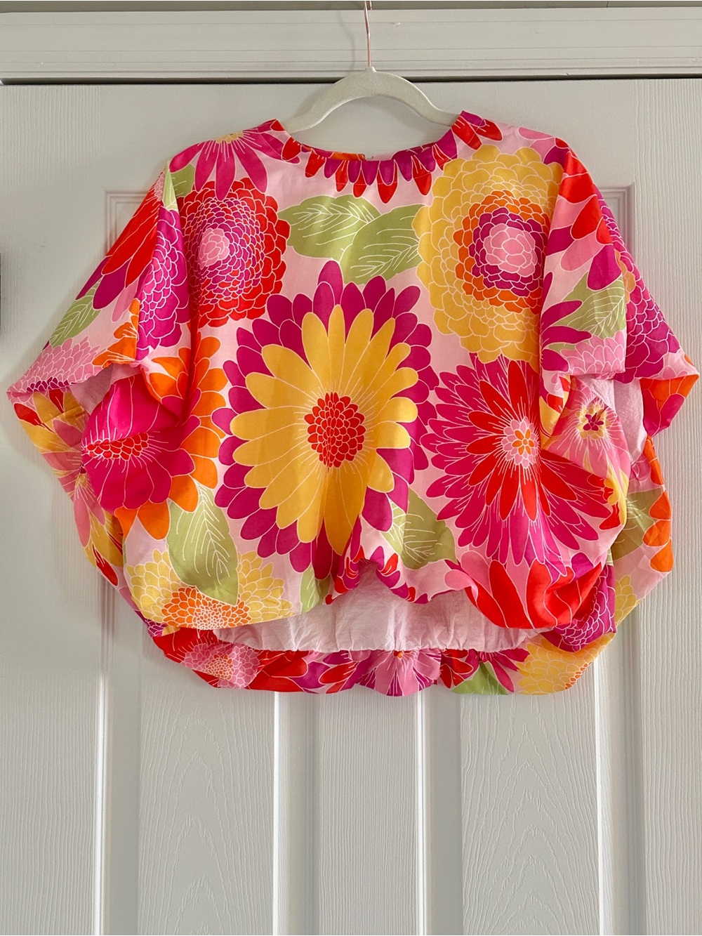 j. Marie floral lined blouse